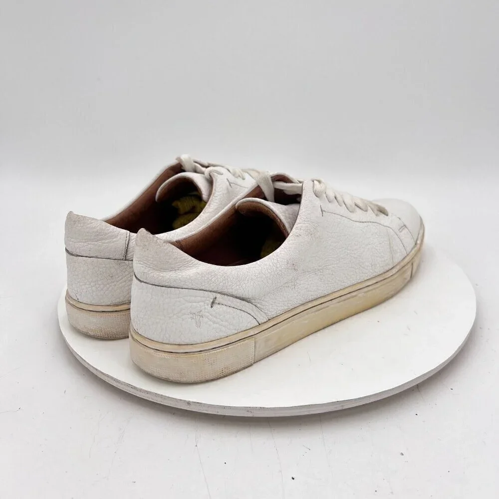 Frye Ivy Low Women Size 11M 3471183-WHT White Leather Low Top Casual Shoes